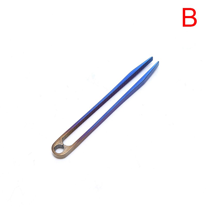 Titanium Gear Clamp Pick Up Clamping Pocket Multi Gadget Multipurpose Travel Clip Mini Tool Camp Hike Outdoor: B 5.4cm