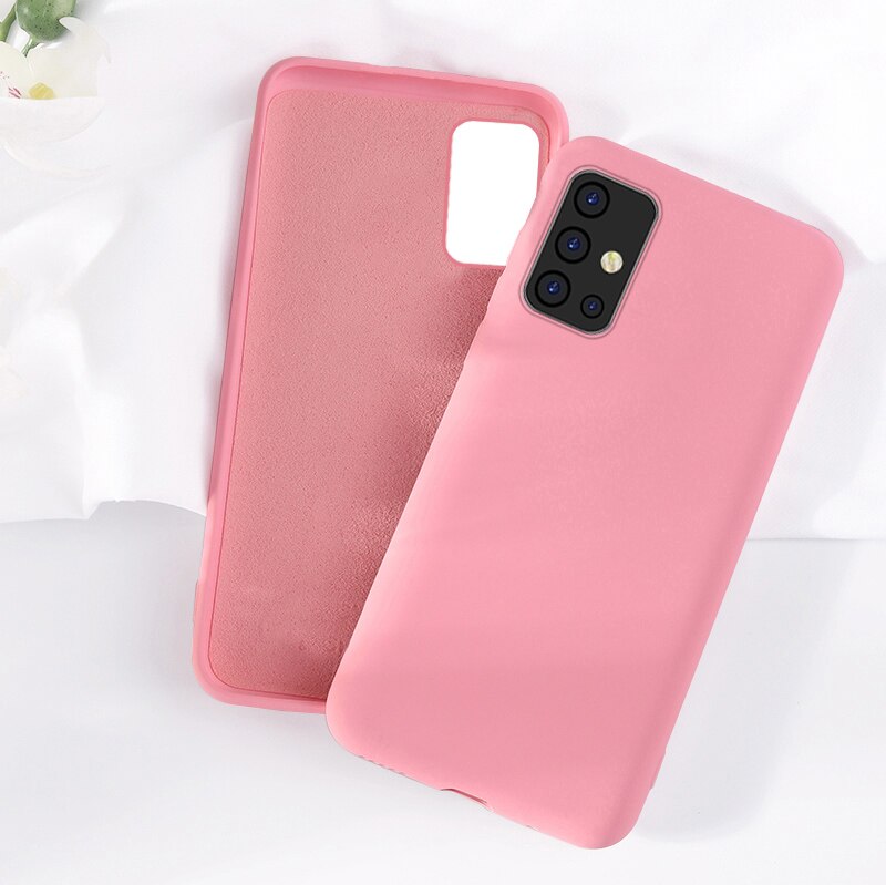 For Samsung Galaxy S20 Plus Case Liquid Silicone TPU Soft Cover Phone Cases Shockproof For Samsung Galaxy S20 Plus S 20: For Galaxy S20 Plus / Pink