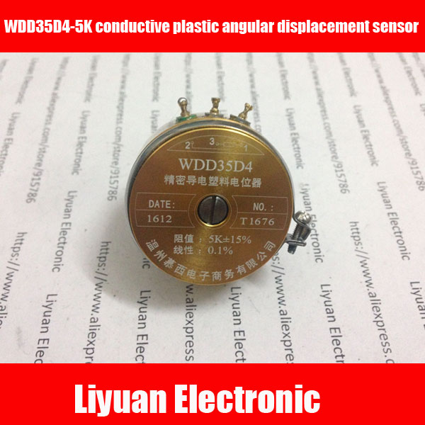 WDD35D4-5K conductive plastic angular displacement sensor / high-precision angle sensor / linear sensor