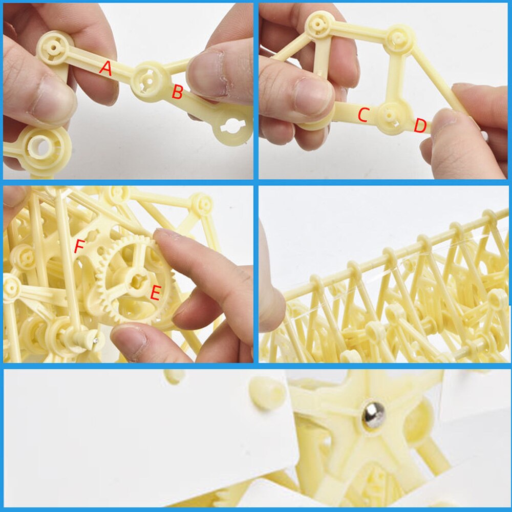 Wind Energie bionisch Tier Ebene Technologie DIY freundlicher Handwerk Spielzeug handgefertigt Roboter Wind Energie Mechanische Tier Montiert Modell