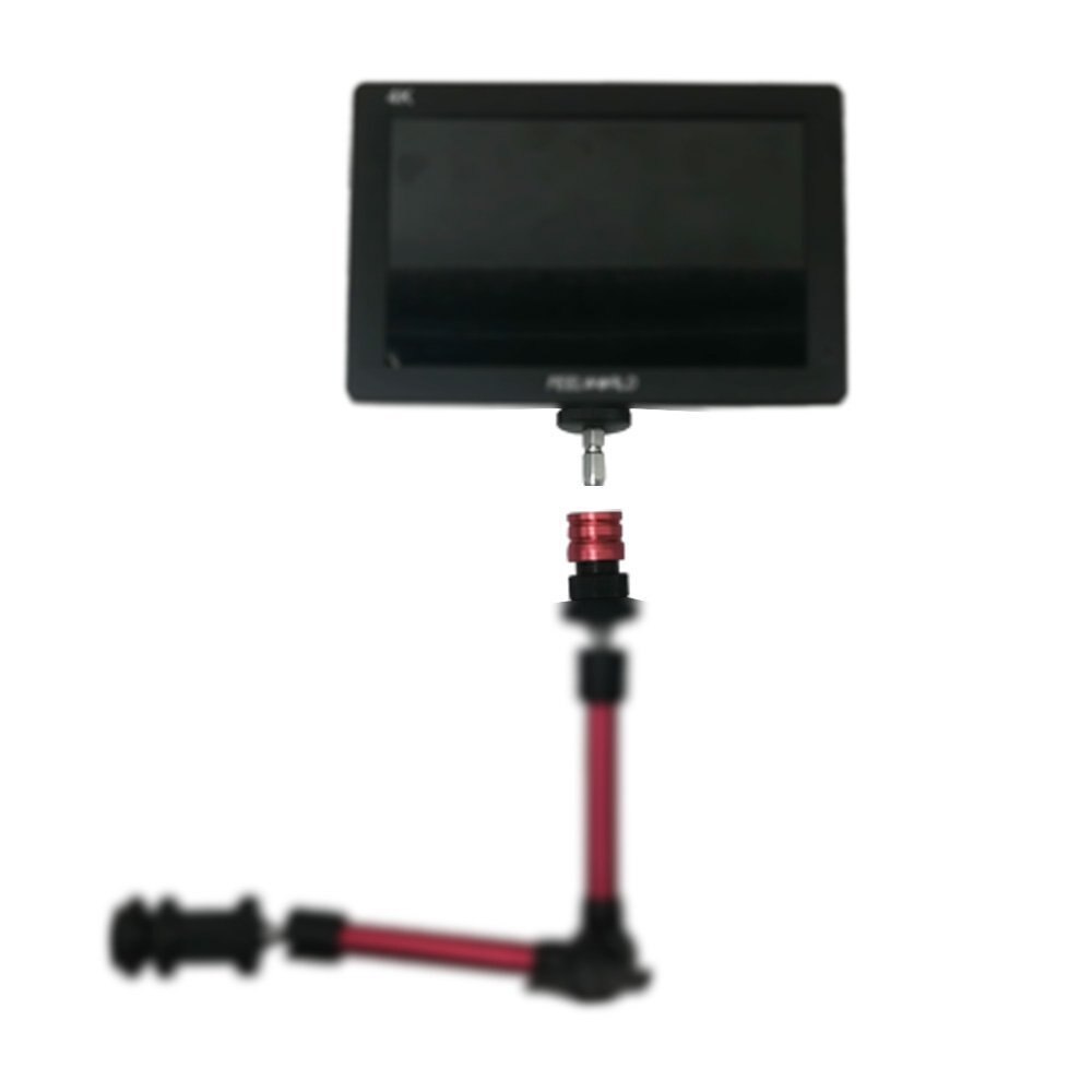 Testa del treppiede Monitor di Piastra A Sgancio Rapido per il Monitor LCD Braccio Magico HA CONDOTTO LA Luce Della Macchina Fotografica Videocamera Rig 1/4-inch foro Testa A Sfera