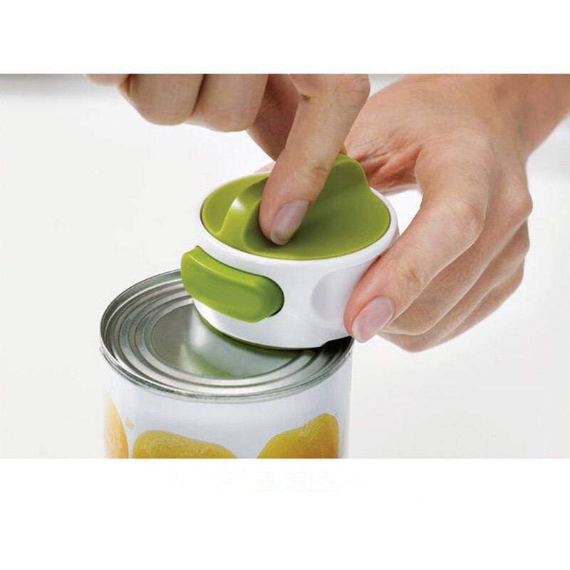 Manual Can Opener Portable Compact Hand Injury Prevention Rotating Side Cut Beer Bottle Opener for Cans Kitchen Tools
