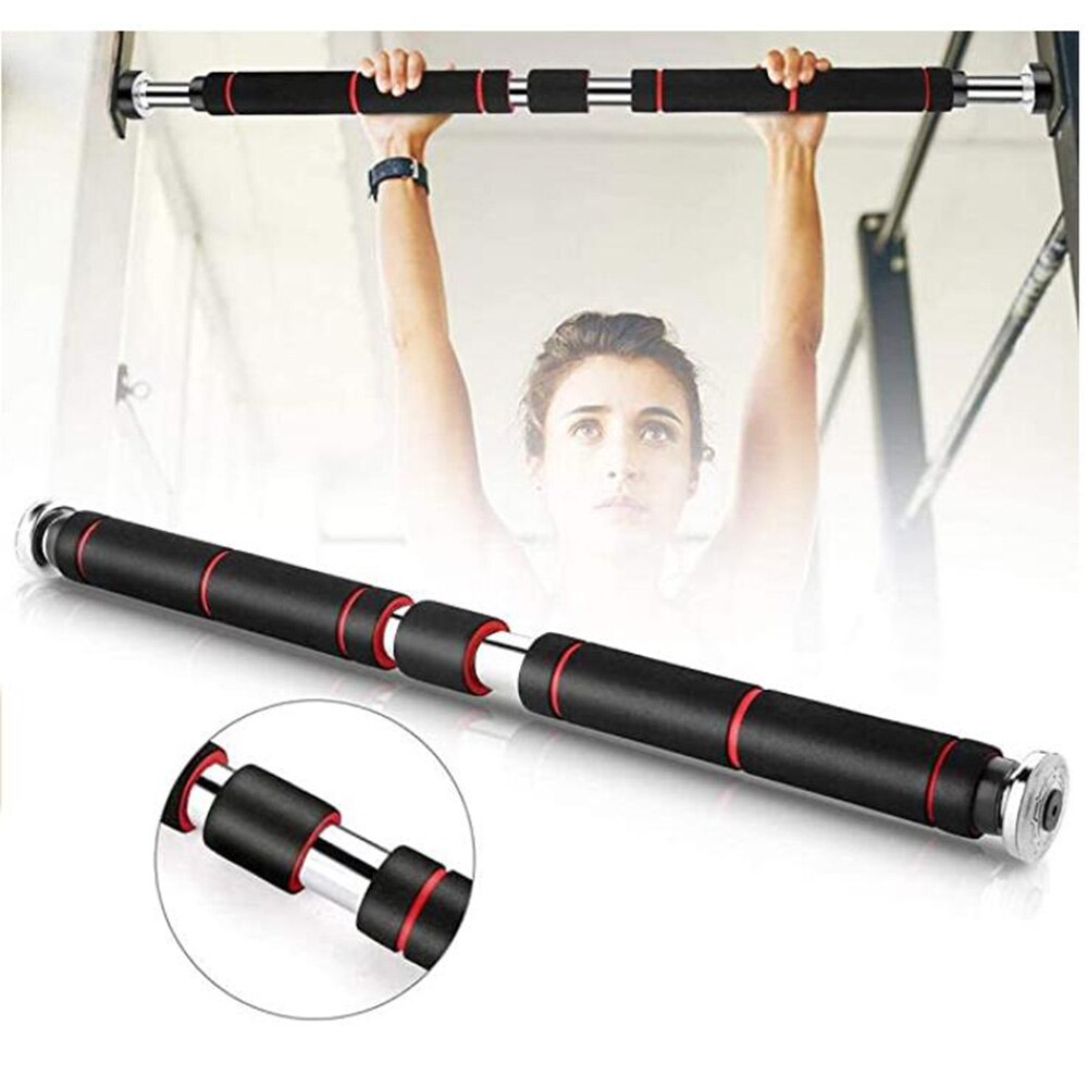 330LB Pull Up Bar for Doorway, No Screws Required Chin Up Bar Adjustable Dip Bars for Home Gym Exercise Fitness 80cm