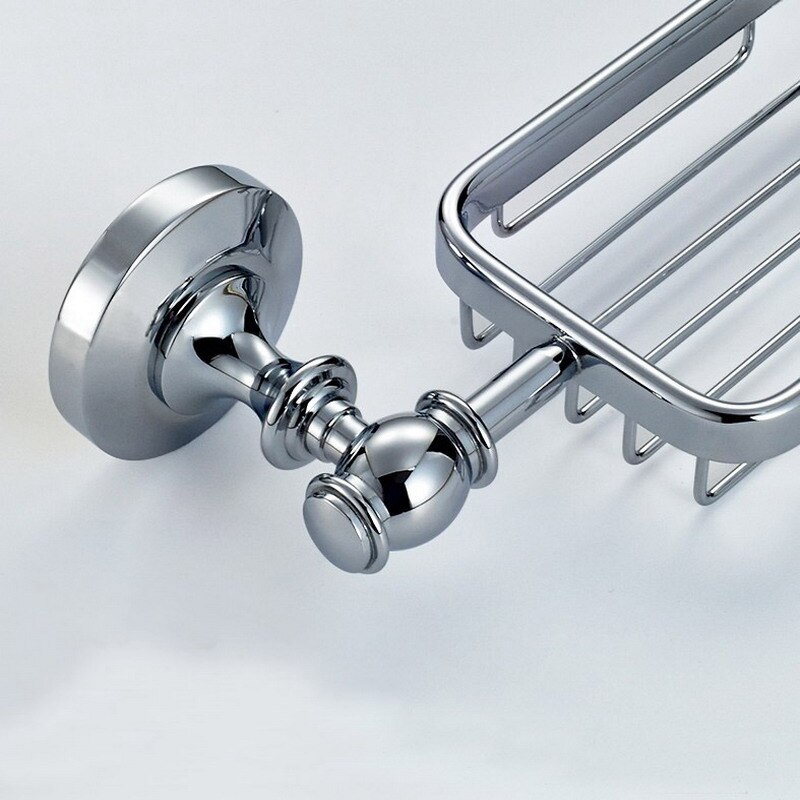 Badkamer Accessoires Zeepbakje Chrome Wandmontage Badkamer Bad Douche Zeepbakje Mand Houder KD573