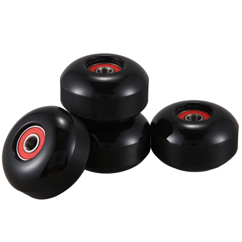 4 Stuks Pu Skateboard Wielen Longboard Wielen + 8 Stuks ABEC9 Lagers + 4 Stuks Spacers Voor Universele Skateboard: Default Title