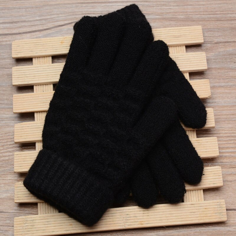 8-15 years old students warm gloves cute five fingers solid color etiquette white performance dance gloves B42: Default Title
