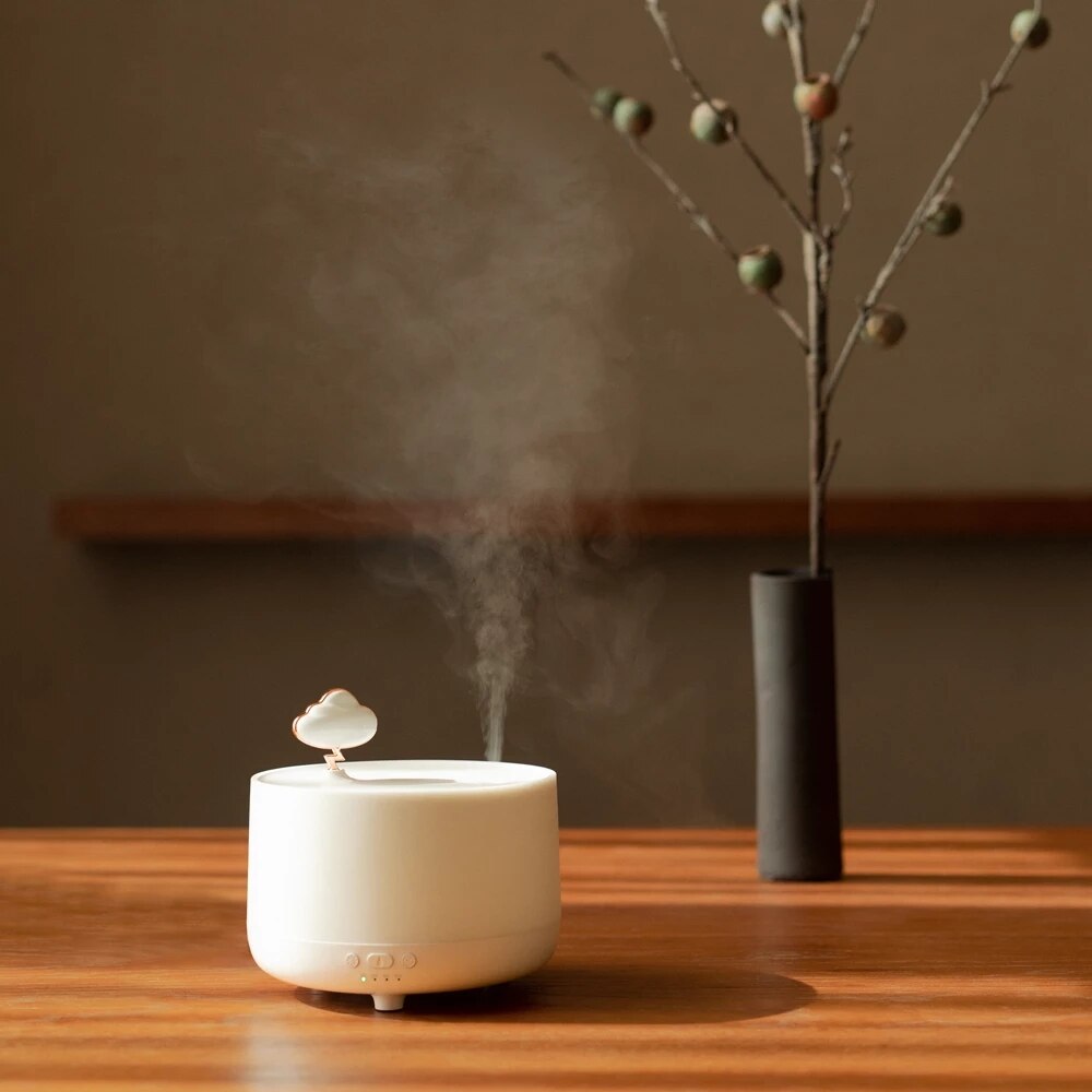 Xiaomi Sothing Muziekdoos Aroma Diffuser Cloud Muziek Doos Huishoudelijke Mute Luchtbevochtiger Slaapkamer Bedlampje