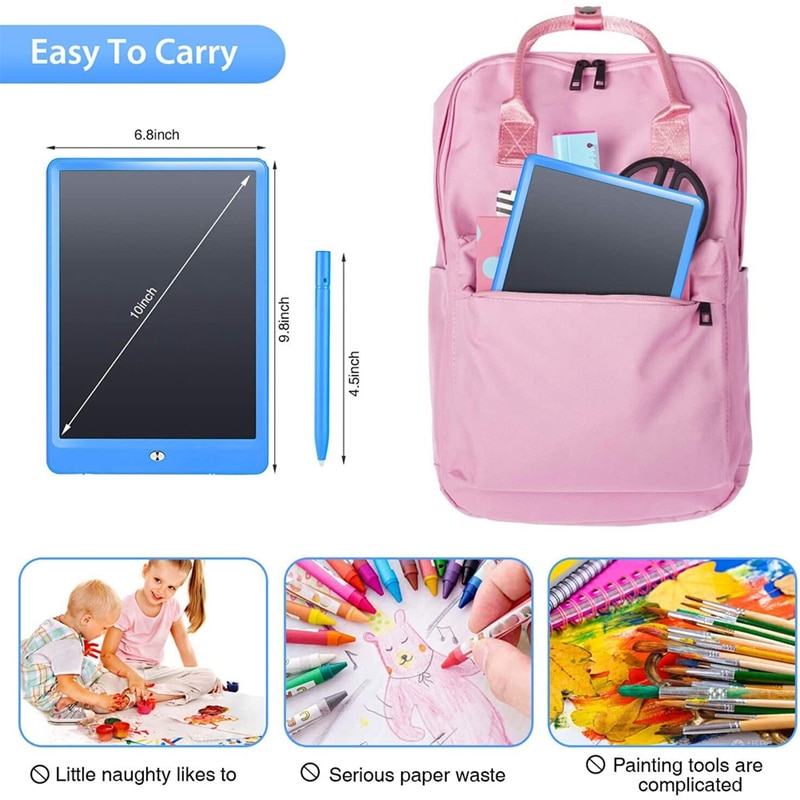 LCD Writing Tablet 10 Inch Electronic Image Drawing Pads,Drawing Board Writer,Digital Handwriting Doodle Pad for Kids