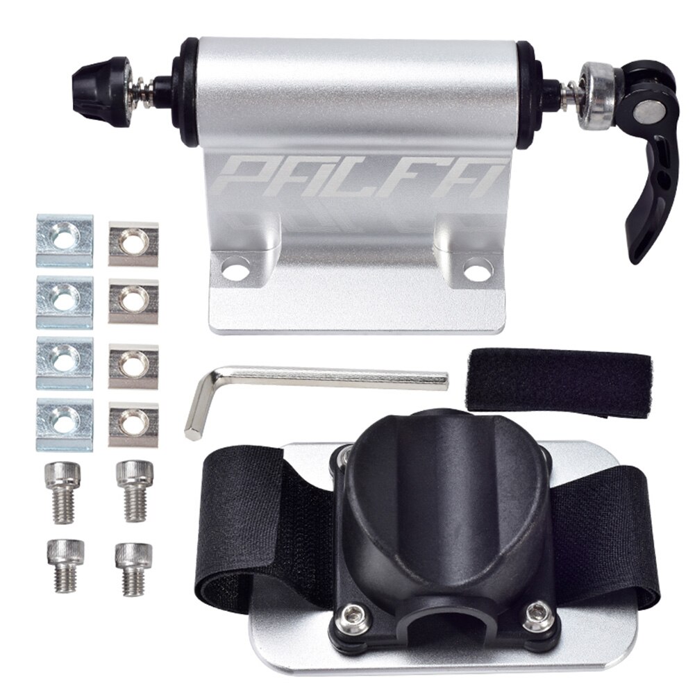 Bicycle Car Roof Rack Carrier Quick Release Alloy Fork Lock Mount MTB Mountain Road Bike Roof-Top Holder Stable Mounting Tools: Silver