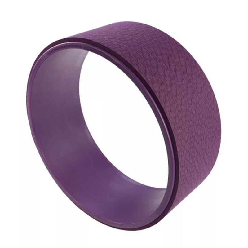 Yoga Wheel Comfortable Yoga Prop Wheel Back Bends Stretching Training Accessories: Inner violet violet