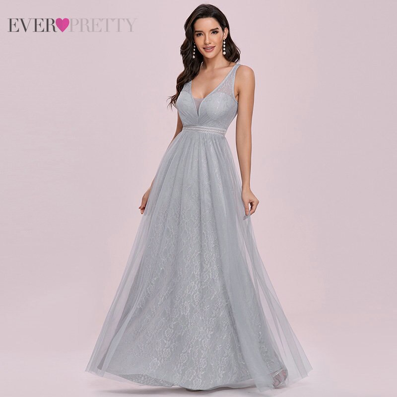 Vestidos de dama de honor para mujer, ropa de tul de línea A, cuello en V, sin mangas, flores, elegantes, para de boda, es001200gy,: 6