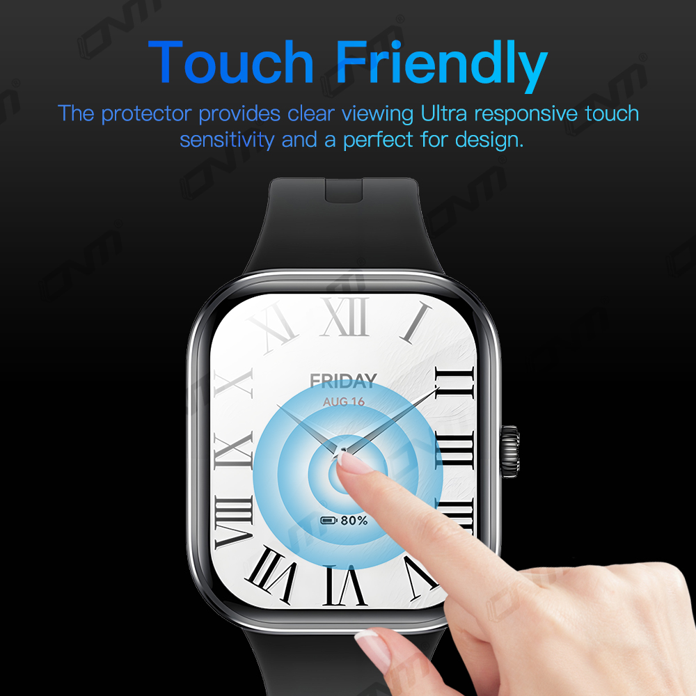 Screenprotector voor Xiaomi Redmi Watch 5 HD Antikras Volledige dekking Beschermfolie Screenprotector Accessoires (geen glas)