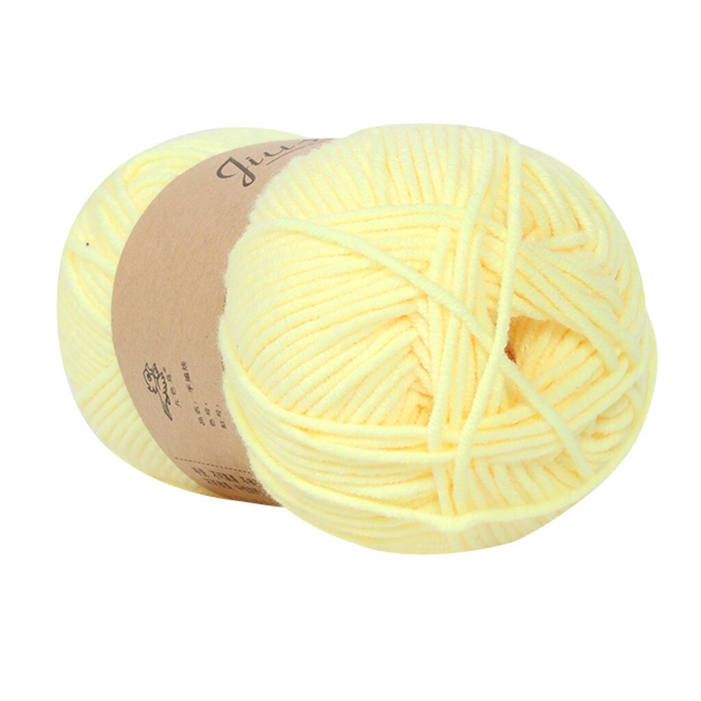 Fil de laine 5 brins de lait et de coton colorés | Bricolage, laine, coton doux, doux, écharpe Crochet épaisse poupée bébé: D