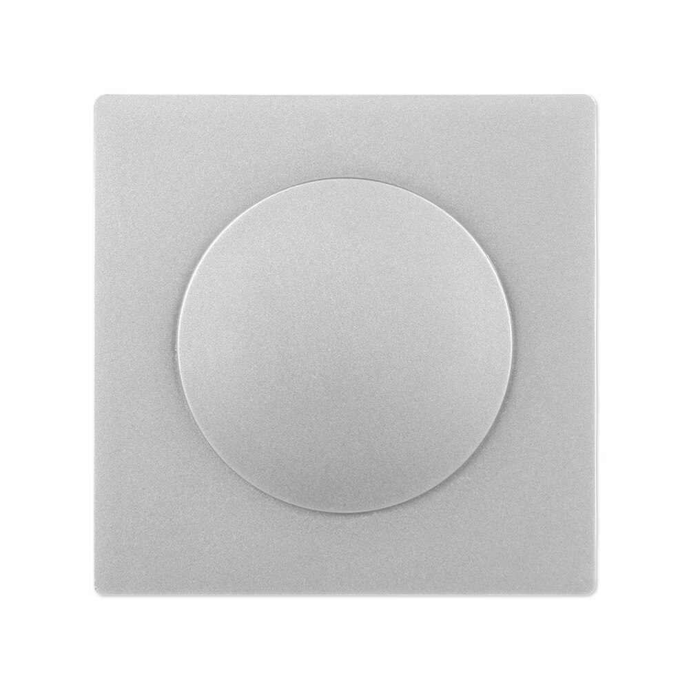 Zelfklevende Muur Draad Gat Cover Vents Decor Bescherming Duct Cover Snap-On Panel Decor Cap Voorbehouden Boor gat Plugging: silver