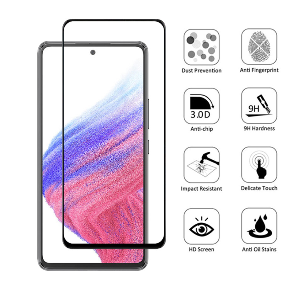 Voor Samsung Galaxy A53 5G Screen Glas 9D Gehard Beschermende Voorzijde Film Soft Camera Lens Film Voor Samsung Galaxy a53 Zachte Fim