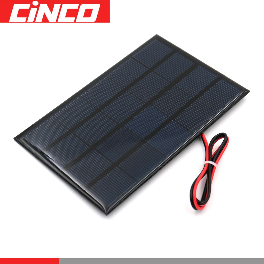2W 5V Solar Panel Charger Pane Fast DIY Outdoor Battery Charger Polysilicon Portable Solar Cells Travel Tablet Generator