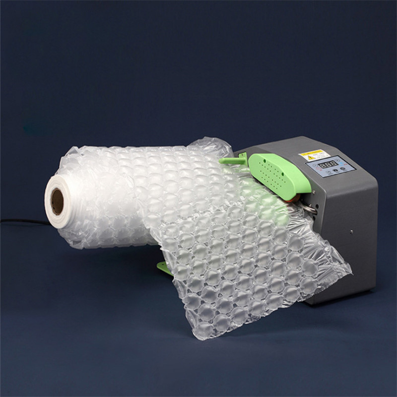 Puffer Aufblasbare Tasche Luft Kissen Maschine Gefüllt Tasche Kürbis Film Stoßfest Rolle Film Automatische Verpackung Werkzeuge blasiert Film 300M