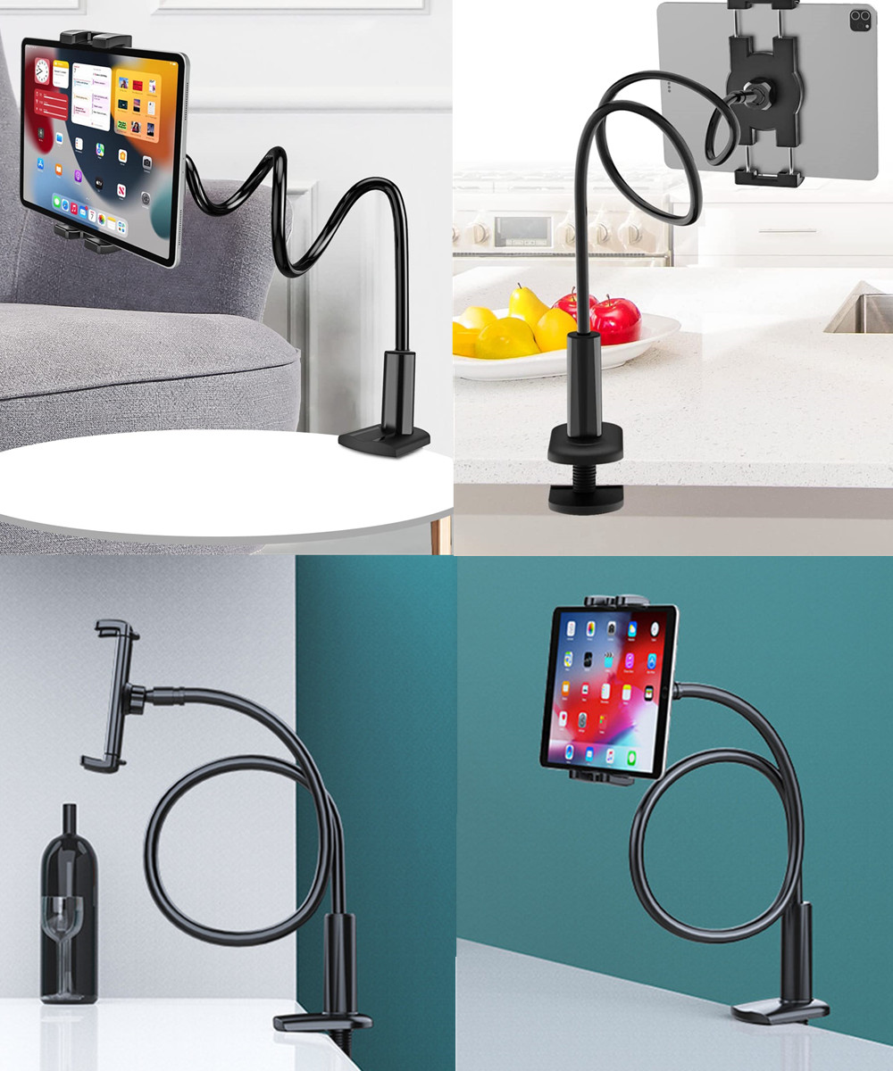 Grote Maat Tablet Houder 82Cm Lange Arm Bed Tablet Mount Voor Ipad Air Pro Mini Tablet Stands Clip Beugel 4.7 Tot 12.6 Inch Tabs
