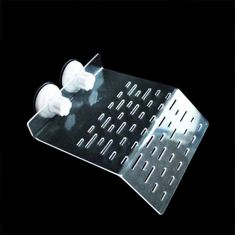 Oruga de tortuga transparente para terraza, piscina de tortuga, isla flotante, plataforma de Bask Dorsal, accesorios de decoración para acuario