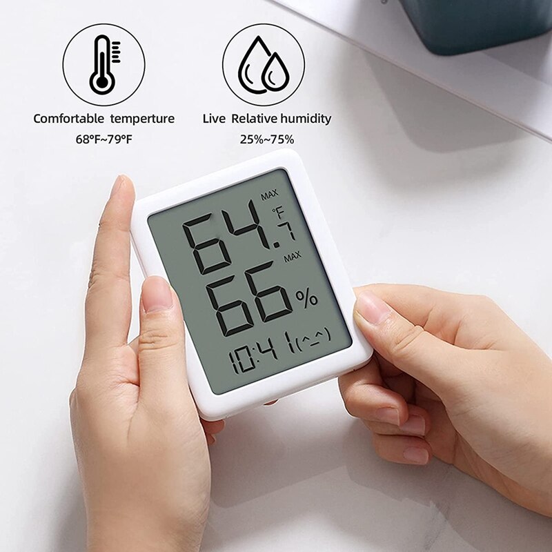 Digital Hygrometer Indoor Thermometer HD 3.5Inch Large LCD Screen, Thermometer For Home,Room Temperature Humidity Meter