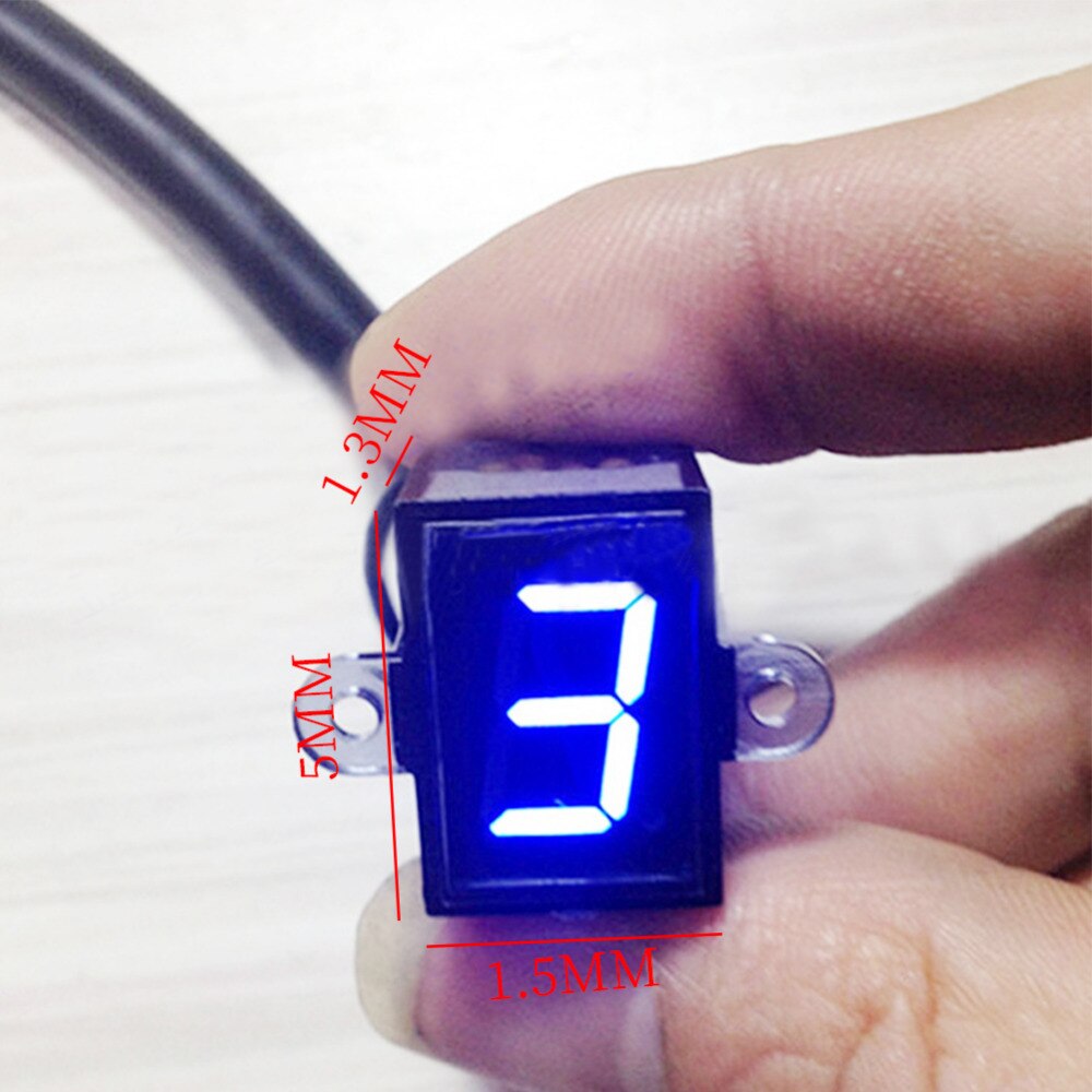 Indicador de engranaje Digital Universal LED pantalla de motocicleta 6 Sensor de velocímetro de palanca de cambio accesorios de motocicleta