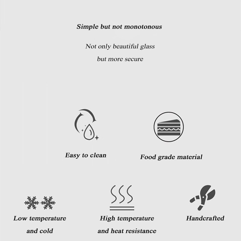 Square glass square cup household transparent with a juice cup can be heated breakfast cup