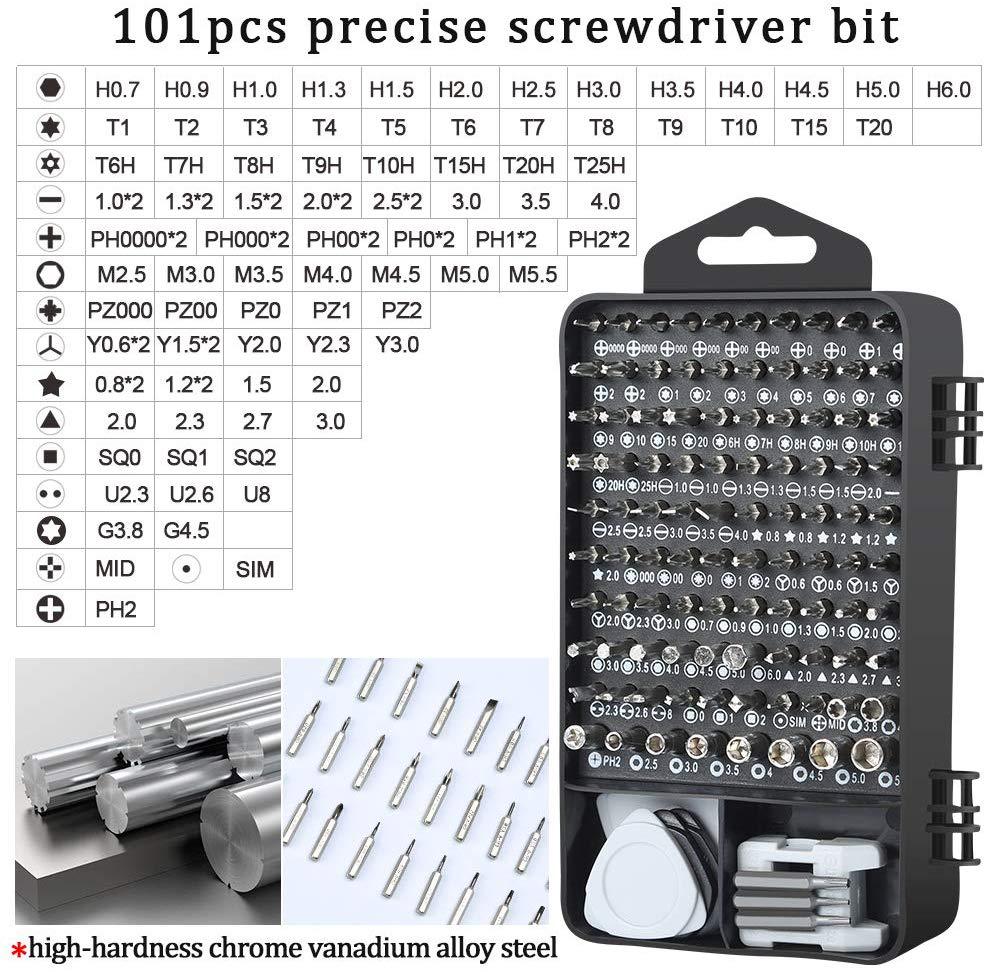 122 in 1 Precision Screwdriver set Manual multi-function repair screwdriver set Mobile Computer Disassembly Hand Tools