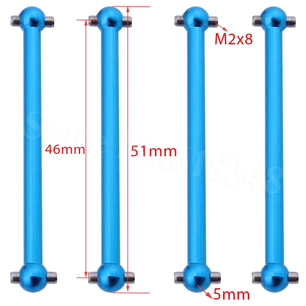 Complete Upgrade Parts For Wltoys A959 Vortex 1/18 2.4G 4WD Electric RC Car Off-Road Buggy Hop-Up Fit A969 a979: Blue