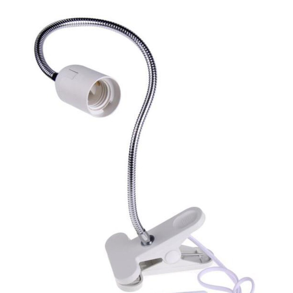 Aquarium Reptile Turtle UVA UVB Lighting Lamp Holder E27 Clip-on Aquarium Lighting Holder Lizard Snake Ceramic Lamp Holder: Only Withe Holder