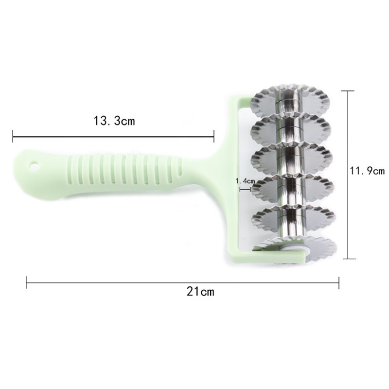 Rvs Rooster Roller Cutter Keuken Pull Netto Pizza Mes Wiel Pasta Deeg Biscuit Pie Keuken Bakken Tool Cutter