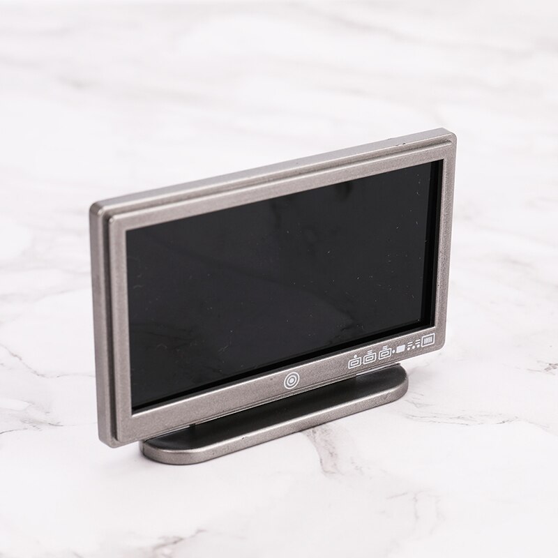 1:12 Doll House TV Remote Control Simulation Miniature Furniture Dollhouse Living Room Decoration Television