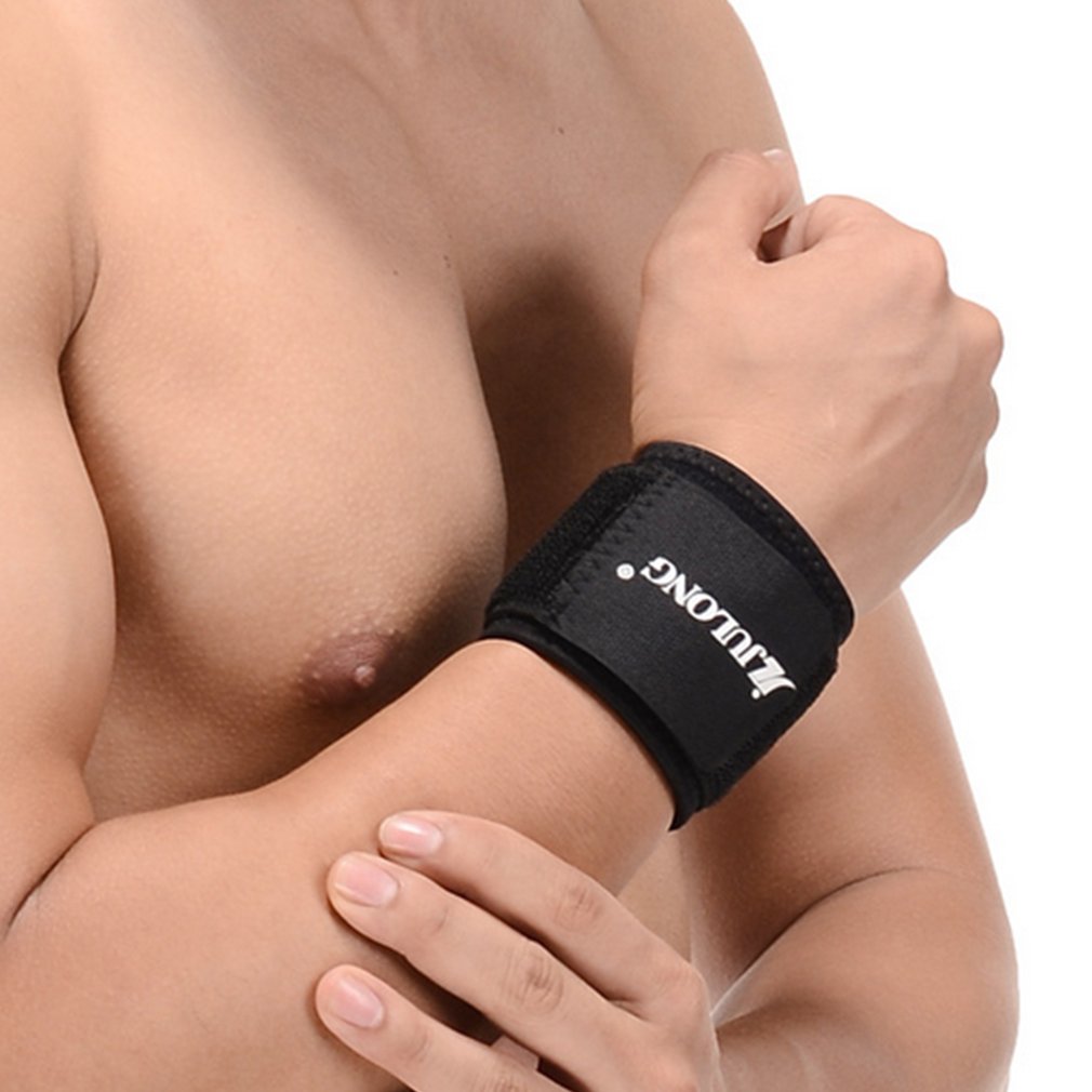Doppellagige, verstellbare kompressions-handgelenkbandage für basketball, badminton und tennis