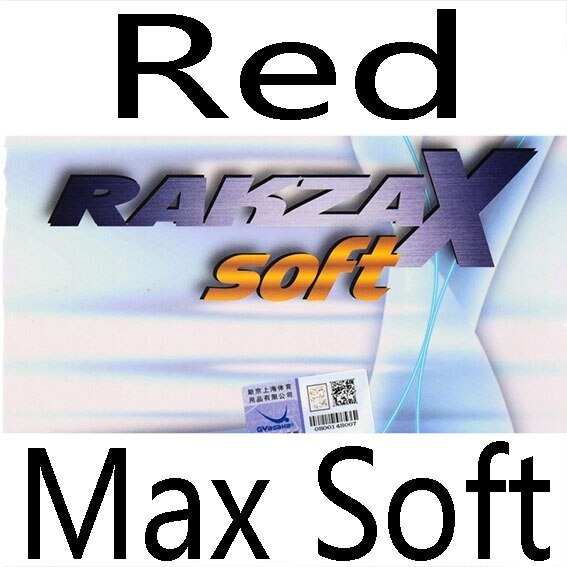 YASAKA RAKZA X SOFT (RAKZAX, RKX SOFT) Table Tennis Rubber Pips-In Yasaka Original Ping Pong Sponge Tenis De Mesa: RAKZA X SOFT RED