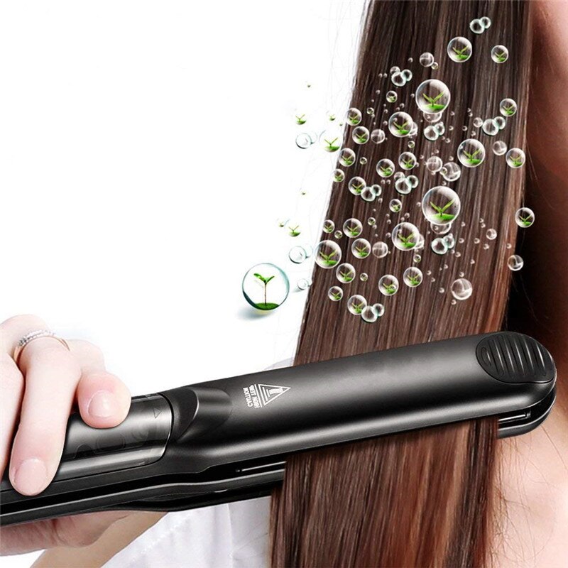 Flat Iron Steam Hair Straightener with Argan Oil Infusion Steam Hair Flat Iron Ceramic Vapor Fast Heating Iron