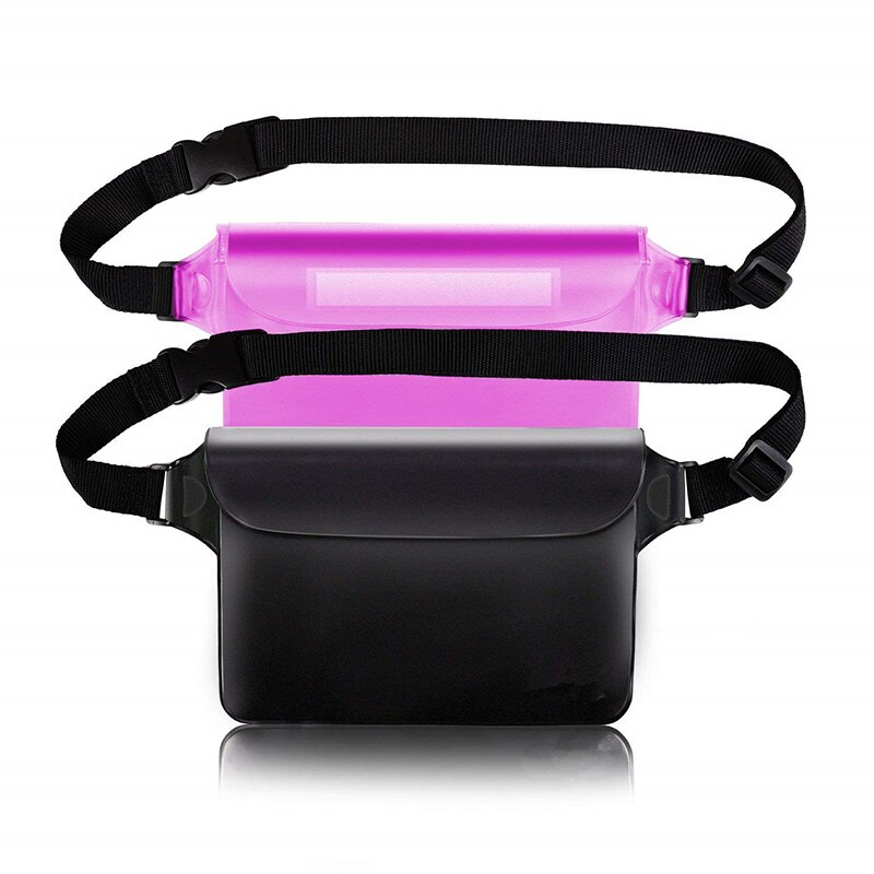 PVC Waterproof Transparent Women&#39;s Bag Outdoor Sports Fanny Pack Swim Belt Bag Storage Phone Waist Pack Handbags