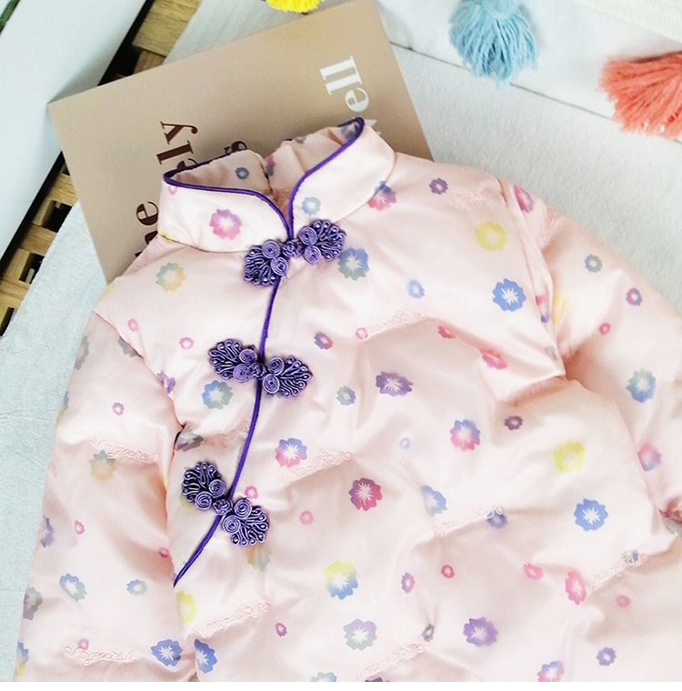 Chinese Style DIY Fabric For Sewing Patterns For Clothes Girl Kid Overalls For Children Winter Pattern Children's Outerwear
