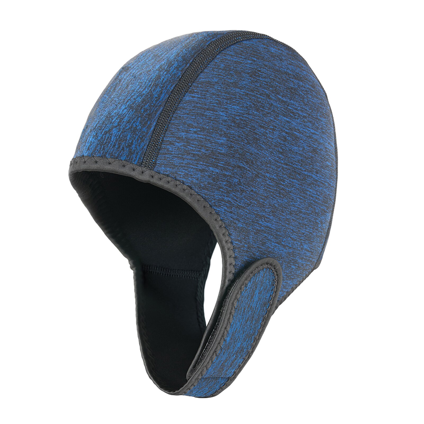Thermal Swimming Cap With Chin Strap Adjustable Beanie Surf Ergonomic Adult Sun-proof Head Warm Neoprene Water Sports Diving Hat: Dark Blue
