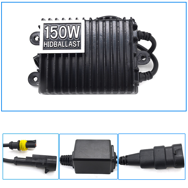 Balasto de bombilla HID de alta potencia, 75W, 100W, 150W, para bombilla H1, H3, H4, H7, H11, 9005, 9006, D2H, Faro de coche, balasto HID de CA de 12V