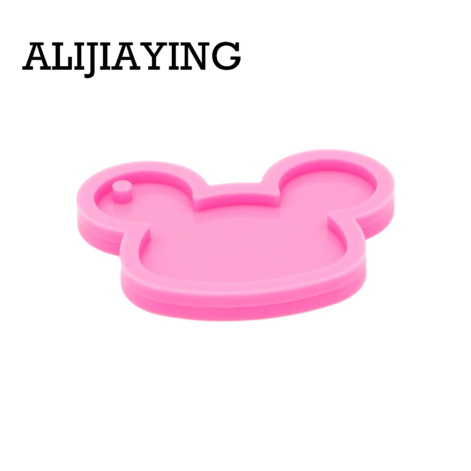 DY0311 paillettes art lisse pute moules Porte-clés sous forme de lettres de moule silicone moules en résine époxy bricolage de moule de craf