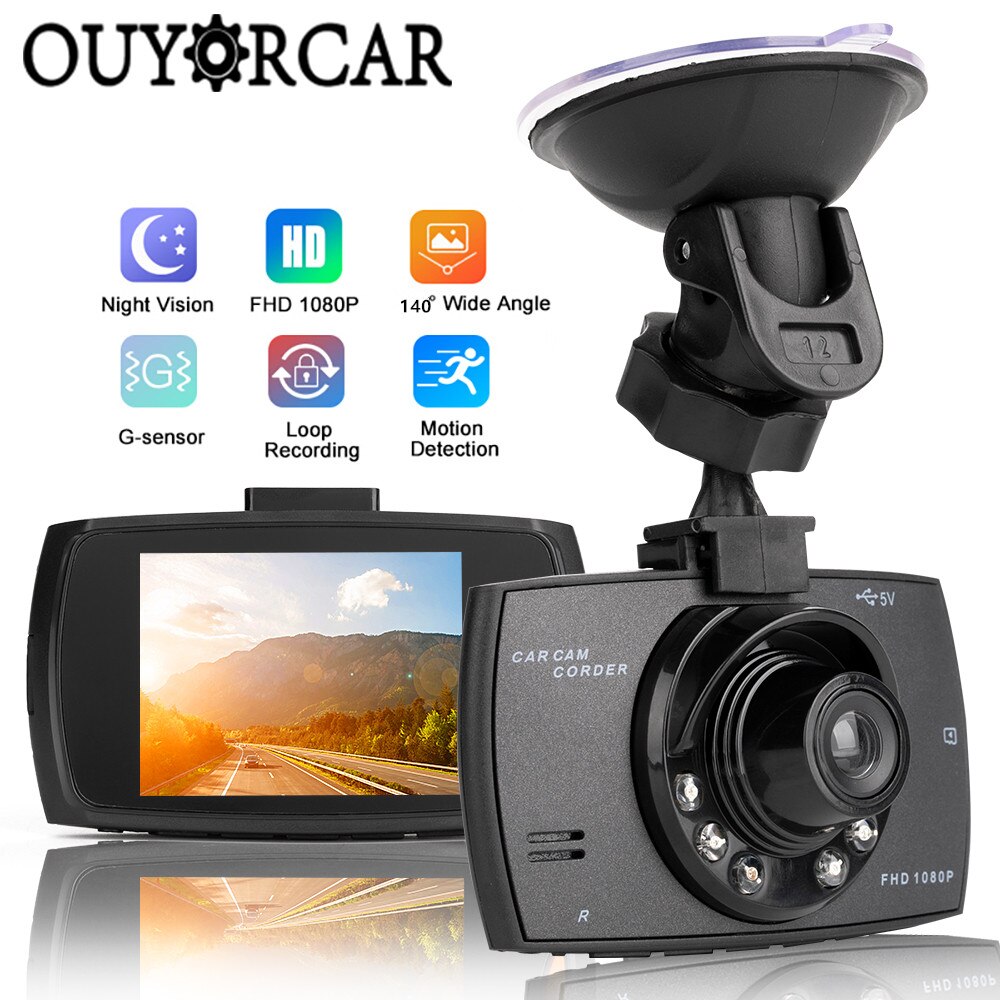 G30 video recorder dashcam volledige  hd 1080p 2.2 " cyclus opname dvr dashcam nachtzicht groothoek dashcam video registrar