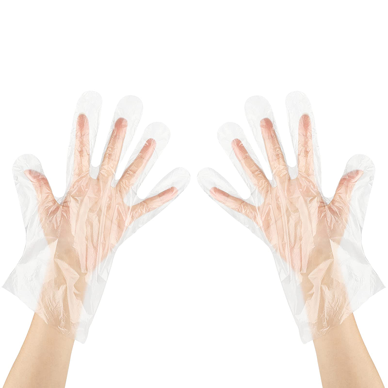 Einweg klar Plastik Handschuhe PE Lebensmittel sicher Polyethylen Handschuhe Lebensmittel Vorbereitung Handschuhe Pro Kochen Reinigung Lebensmittel Küche Zubehör