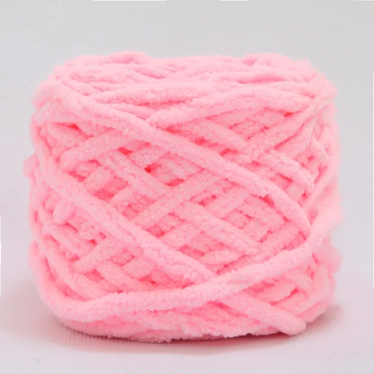 100g/bal Chenille Breigaren Zacht Ijs Strip Lijn Katoenen Garen DIY Wol Garen voor Hand Breien Sjaal dikke Wol: Lavendel