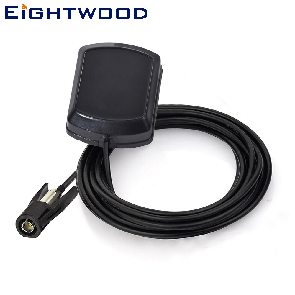 Eightwood-antena GPS activa para coche, 1575,42 ± 3 MHz, antena macho, extensión de 300cm, para navegación de tráfico Pioneer JVC