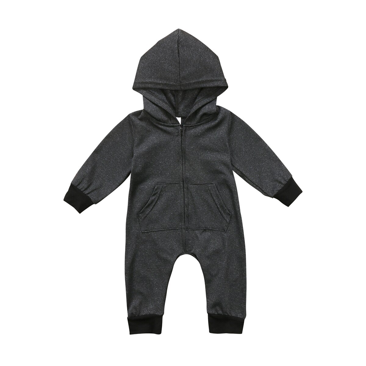 Kids Baby Boy Warm Baby Romper Jumpsuit Winter Hooded Kleding Trui Outfit: 18m