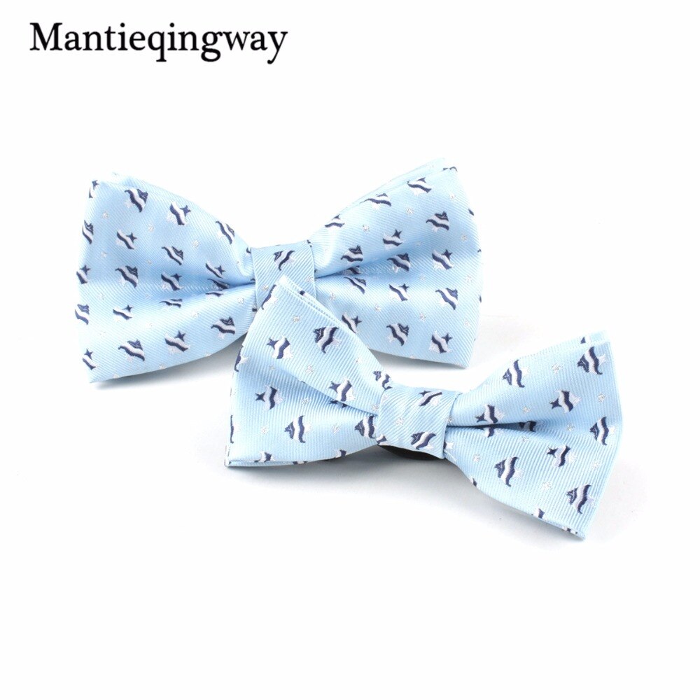 Poliéster adultos niños arco juegos de lazos para hombres animales patrón pajarita para niños camisas de boda Bowknot Cravats