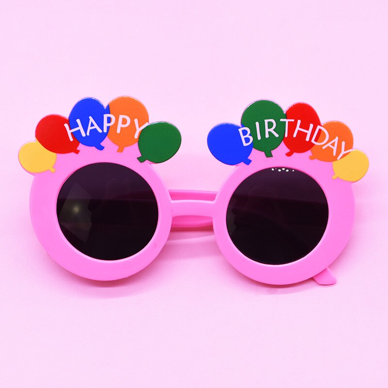 Verjaardagsfeestje Bril Grappig Zonnebloem Kaars Cake Zonnebril Voor Gelukkige Verjaardag Gunsten Photo Booth Props Decoratie Kids 8: B09