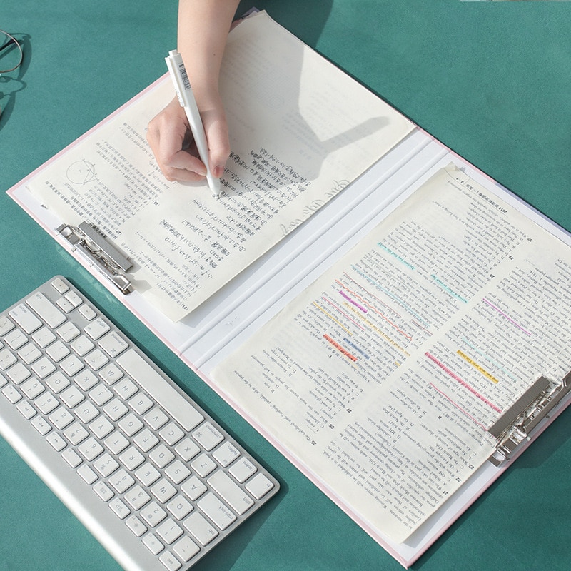 A4 Double Clip Folder Student Information Folder Writing Examination Speech Draft Folder School Supplies Office Stationery