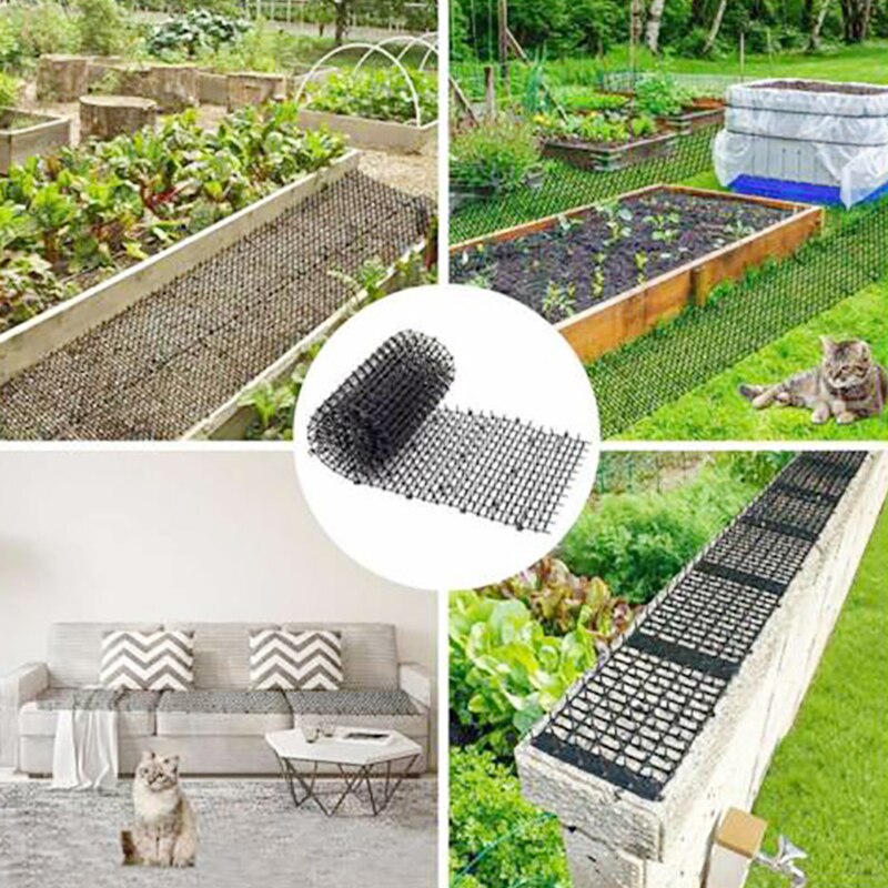 Tuin Kat Scat Matten Anti-Kat Honden En Pest Plastic Prikkeling Strip Netwerk Graven Stopper Tuin Netting Plastic Spike leveranciers