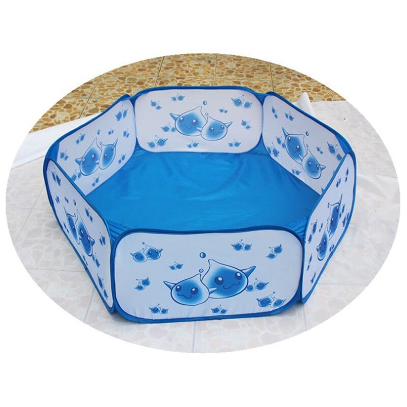 Spædbarn havbold pool blå regnbold pool baby sikkerhedshegn foldbart opbevaring lege pool