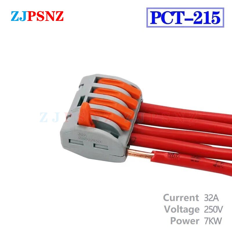 Quick Splitter 2 In 4/6 Out 3 In 6/9 Out Wires Connector Universal Wiring Cable Connector Push-in Conductors Terminal Block: Lavender